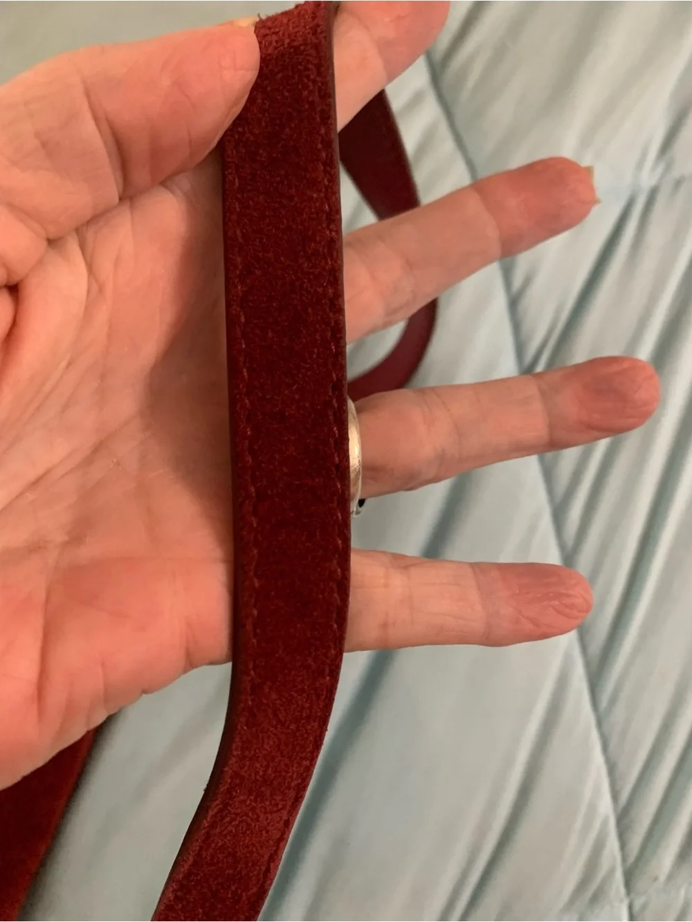Madewell Red Suede bag - Picture 6 of 12